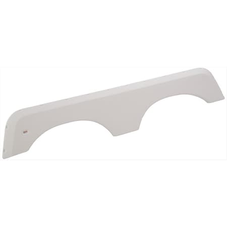 1424 Polar White Tandem Fender Skirt